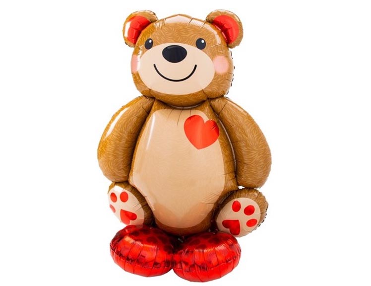 Big Cuddly Bear Airloonz Decoration Balloon Set